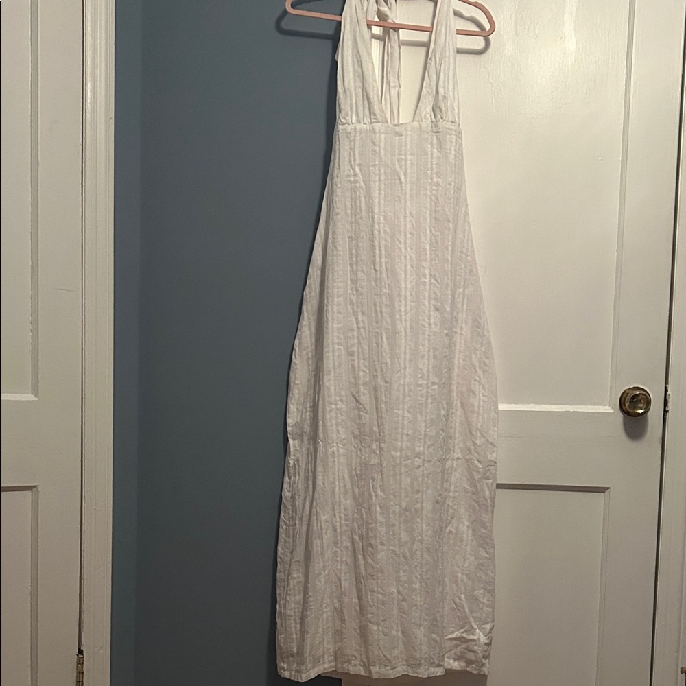 Princess Polly White Backless Maxi Dress